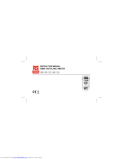 RS IDM67 Instruction Manual