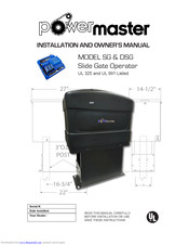 PowerMaster SG Owner's Manual And Installation Instructions