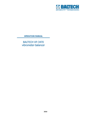 BALTECH VP-3470 Operation Manual