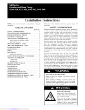 CAC / BDP 030 Installation Instructions Manual