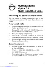 SIIG SoundWave 5.1 PCI-LP Quick Installation Manual