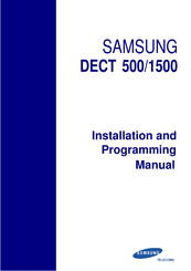 Samsung DECT 1500 Installation And Programming Manual