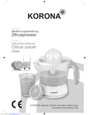 Korona 27010 Instruction Manual