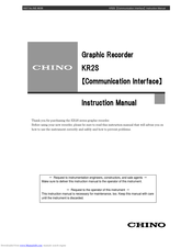 Chino KR2S Instruction Manual