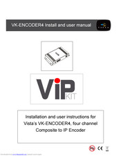 Vista VK-ENCODER4 Install And User Manual