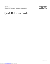 IBM 4247 002 Quick Reference Manual