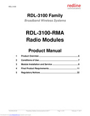 Redline Communications RDL-3100 series Product Manual