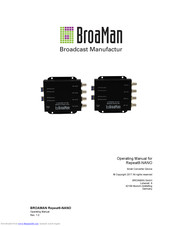 BroaMan Repeat8-NANO 4OUT Operating Manual