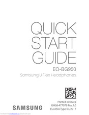 Samsung EO-BG950 Quick Start Manual