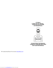 Coby CT-P8910 Manual