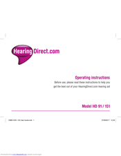 Hearing Direct.com HD 91 Operating Instructions Manual