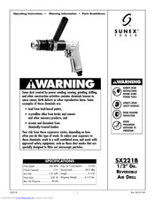 Sunex Tools SX221B Instruction Manual