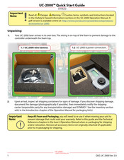 Synrad UC-2000 Quick Start Manual