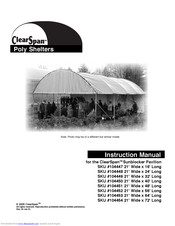ClearSpan 104448 Instruction Manual