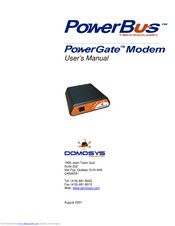 Domosys powergate User Manual