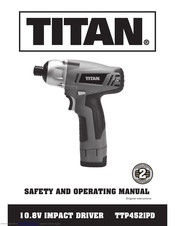 Titan TTP452IPD Safety And Operating Manual