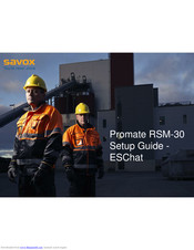 Savox Promate RSM-30 Setup Manual