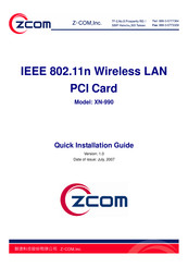 Z-Com XN-990 Quick Installation Manual
