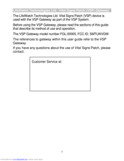 LifeWatch FGL-00005 User Manual