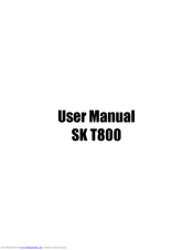 SK Teletech SKT800 User Manual