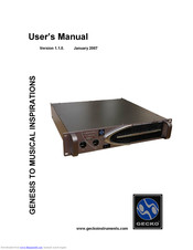 Gecko GENESIS AG550S User Manual