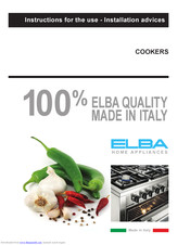 Elba E 5580FG2-.. series Instructions For The Use - Installation Advices