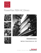 Rockwell powerflex 700h Programming Manual