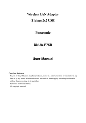 Panasonic DNUA-P75B User Manual