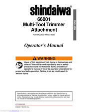 Shindaiwa 66001 Operator's Manual