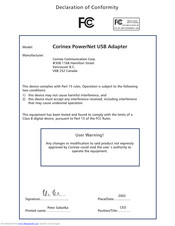 Corinex PowerNet Manual
