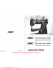 Pfaff 344 U-12 Instruction Book
