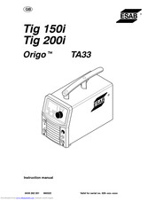 ESAB Tig 200i Instruction Manual