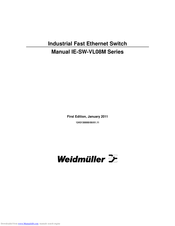 Weidmuller IE-SW-VL08M Series User Manual