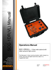 Novasub SCC-1DRL Operation Manual