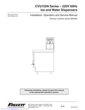 Follett CVU155N Series Installation, Operation And Service Manual