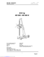 Golz KB 500 Operating Instructions Manual