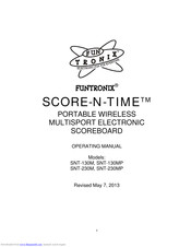Funtronix Score-N-Time SNT-130MP Operating Manual