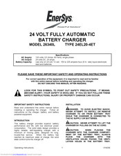 Enersys 26340L Manual