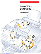 Xerox Work Centre 385 User Manual