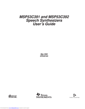 Texas Instruments MSP53C391 User Manual