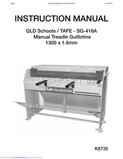 MachineryHouse SG-416A Instruction Manual