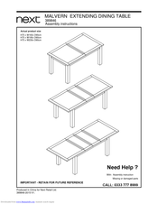 Next 389846 Assembly Instructions Manual