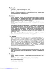 Planet FGSW-2620VSF Manual