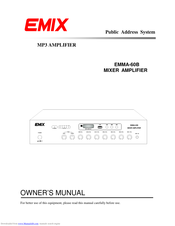 EMIX EMMA-60B Owner's Manual