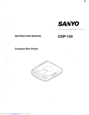 Sanyo CDP-150 Instruction Manual