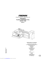 Fromm 49.0513 Operation Manual
