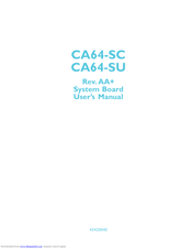 DFI CA64-SC User Manual