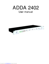 Digital audio adda 2402 User Manual