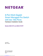 NETGEAR MS510TXPP Hardware Installation Manual