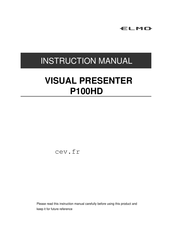 Elmo P100HD Instruction Manual